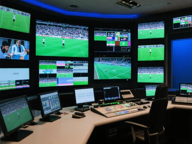纬来体育 现代转播控制室